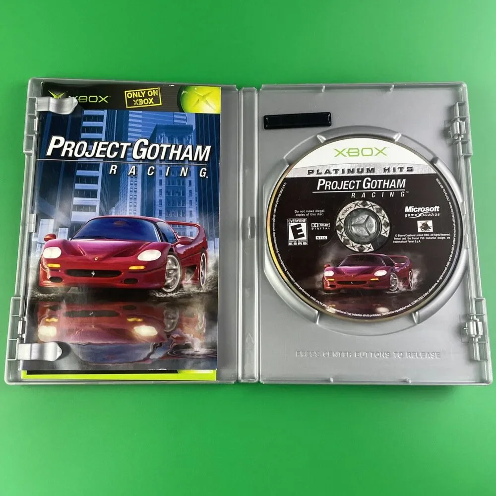 Project Gotham Racing 1 & 2 Video Game Lot (Microsoft Xbox) Complete CIB PGR